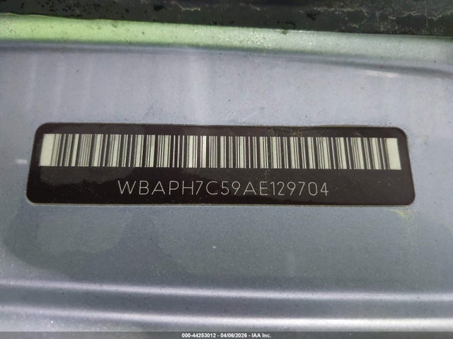 2010 Bmw 328i მანქანა იყიდება აუქციონზე, vin: WBAPH7C59AE129704, აუქციონის ნომერი: 44253012