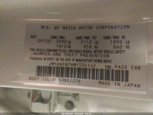 2021 MAZDA CX-3 JM1DKFB76M1504142 Photo 8