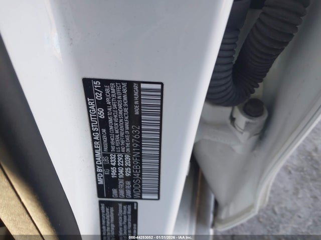 44253052 :رقم المزاد ، WDDSJ4EB9FN197632 vin ، 2015 Mercedes-benz Cla 250 مزاد بيع
