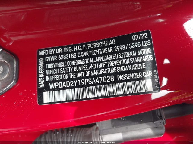 2023 PORSCHE TAYCAN WP0AD2Y19PSA47028 Photo 8