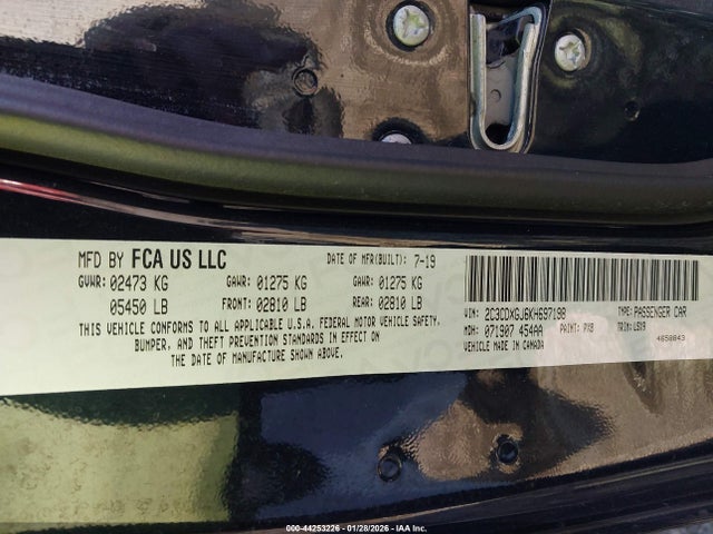 Dodge Charger Scat Pack Rwd 2019 2C3CDXGJ6KH697198 Image 9