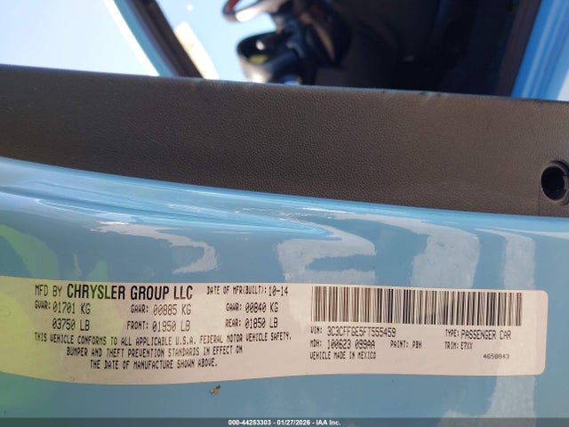 2015 FIAT 500E 3C3CFFGE5FT555459 Photo 8