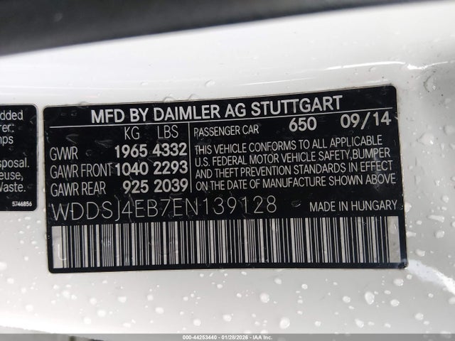 Mercedes-Benz CLA 250 2014 WDDSJ4EB7EN139128 Image 9