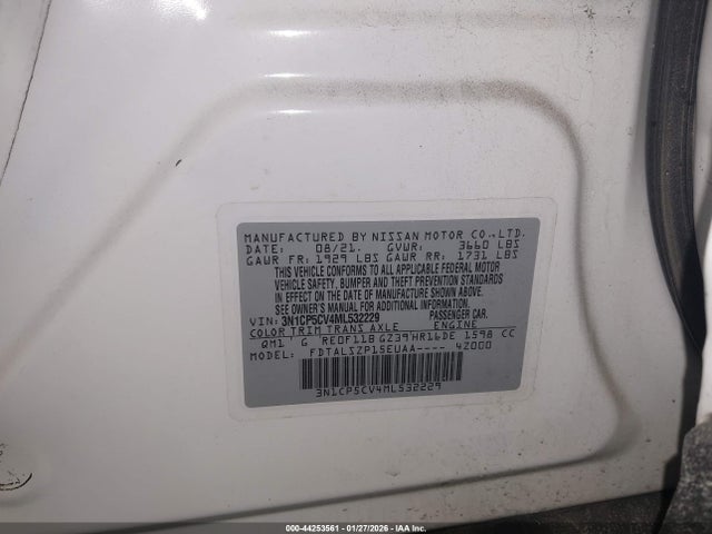 2021 NISSAN KICKS 3N1CP5CV4ML532229 Photo 8