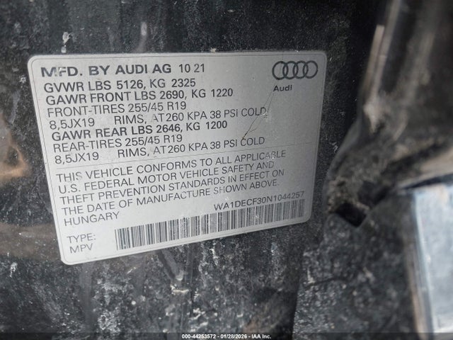 2022 AUDI Q3 WA1DECF30N1044257 Photo 8