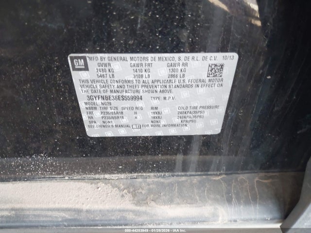 2014 CADILLAC SRX 3GYFNBE38ES559994 Photo 8