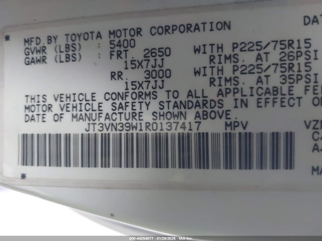 1994 TOYOTA 4RUNNER JT3VN39W1R0137417 Photo 8