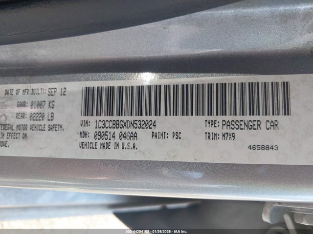 2013 CHRYSLER 200 1C3CCBBGXDN532024 Photo 8