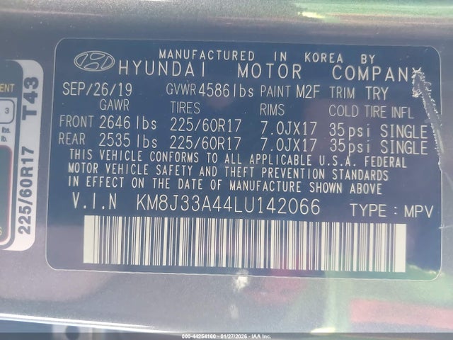Hyundai Tucson Value 2020 KM8J33A44LU142066 Image 9