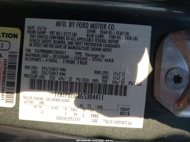 2016 FORD MUSTANG 1FATP8EM8G5304411 Photo 8