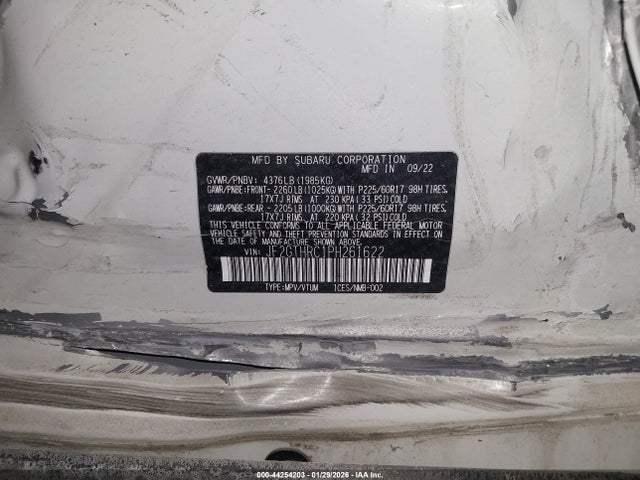 2023 Subaru Crosstrek Sport მანქანა იყიდება აუქციონზე, vin: JF2GTHRC1PH261622, აუქციონის ნომერი: 44254203
