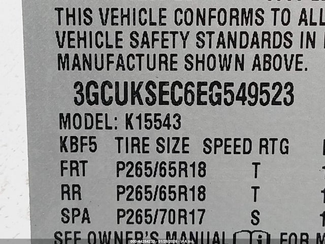 Chevrolet Silverado 1500 2lz 2014 3GCUKSEC6EG549523 Image 9