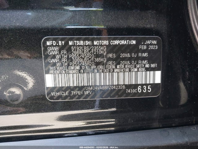 2023 MITSUBISHI OUTLANDER JA4J4VA88PZ042328 Photo 8