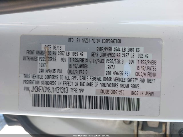 2018 MAZDA CX-5 JM3KFADM8J1431313 Photo 8