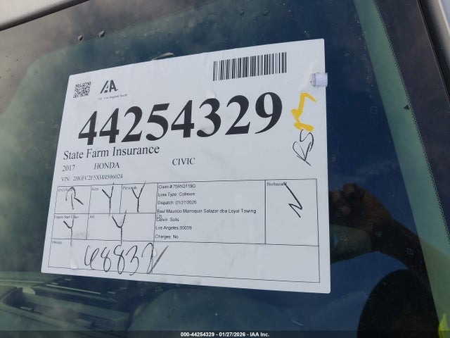 2HGFC2F5XHH506024 Honda Civic Lx
