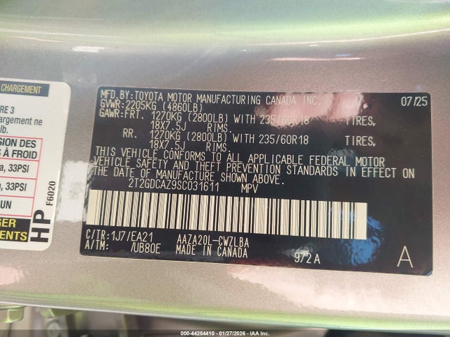 2025 LEXUS NX 250 2T2GDCAZ9SC031611 Photo 8