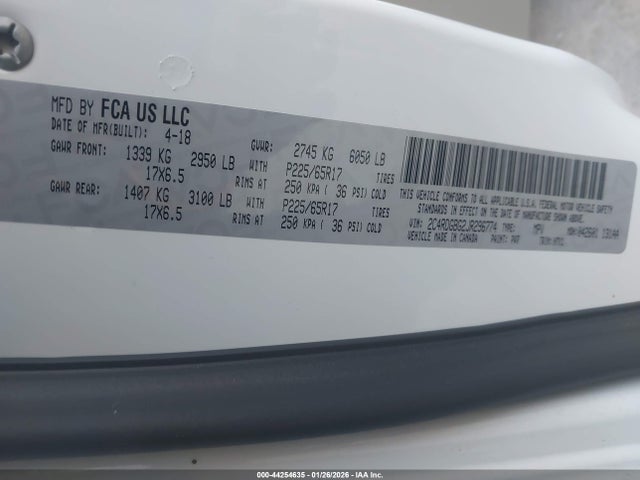 2C4RDGBG2JR296774 Dodge Grand Caravan Se