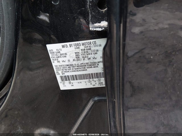 2013 Ford Edge Sel მანქანა იყიდება აუქციონზე, vin: 2FMDK3J99DBA05885, აუქციონის ნომერი: 44254675