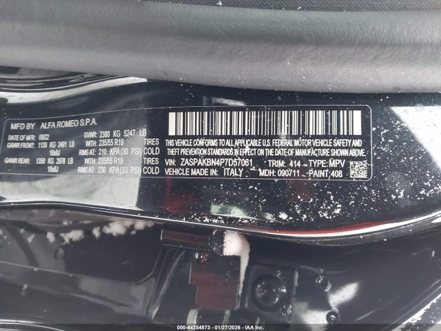 2023 ALFA ROMEO STELVIO ZASPAKBN4P7D57061 Photo 8