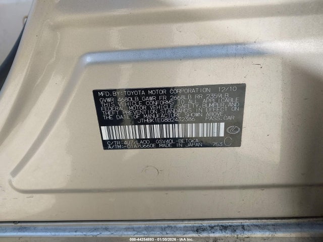 2011 LEXUS ES 350 JTHBK1EG8B2432386 Photo 8