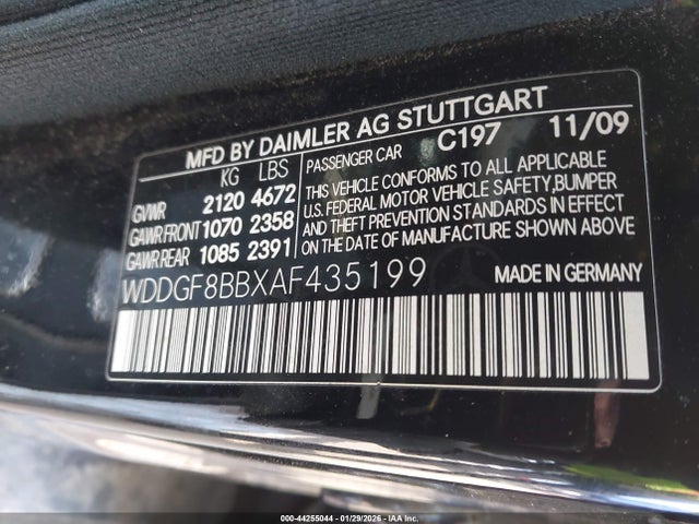 2010 MERCEDES-BENZ C-CLASS WDDGF8BBXAF435199 Photo 8