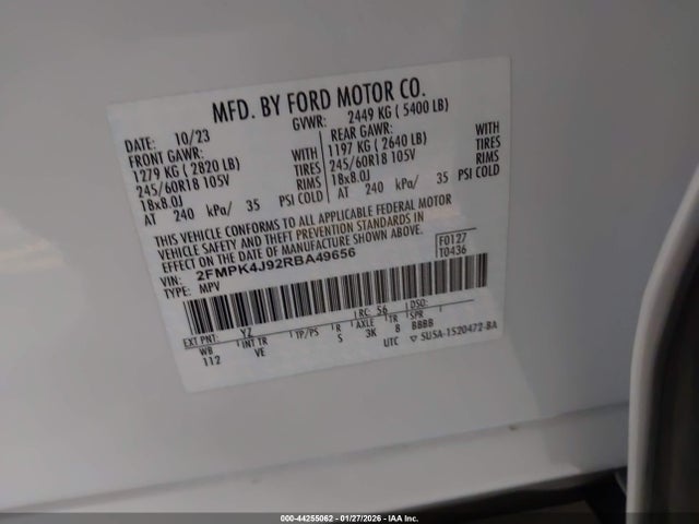Ford EDGE SEL 2024 2FMPK4J92RBA49656 Image 9