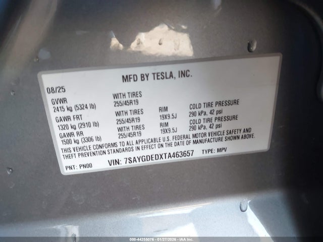 2026 TESLA MODEL Y 7SAYGDEDXTA463657 Photo 8