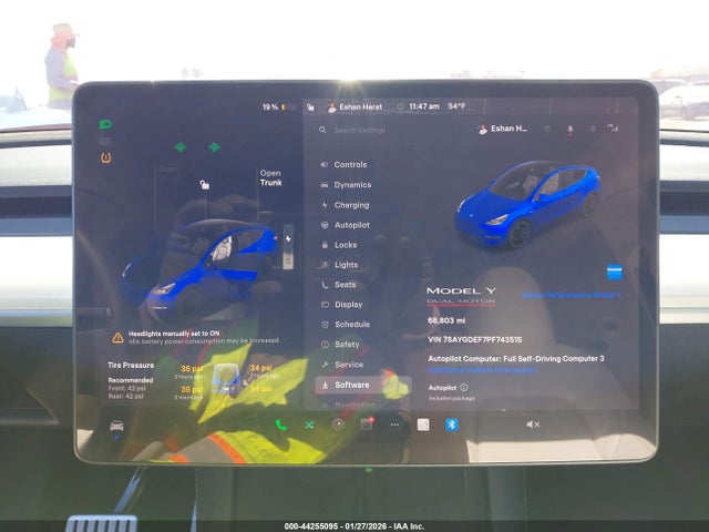 2023 TESLA MODEL Y 7SAYGDEF7PF743515 Photo 6