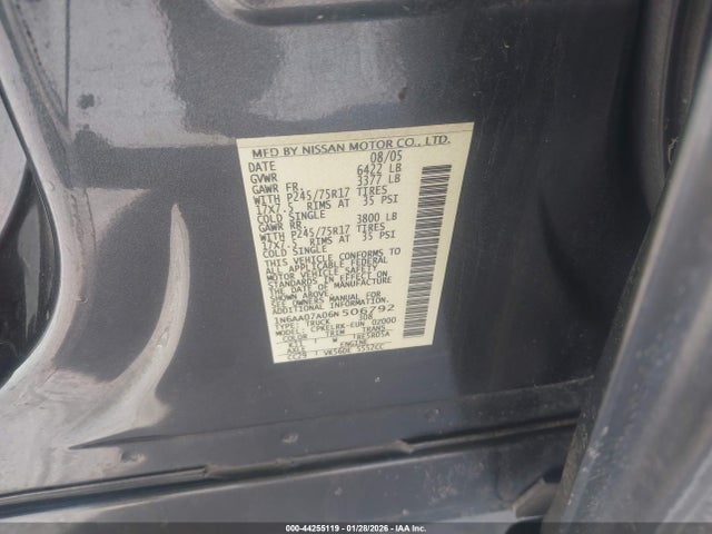2006 NISSAN TITAN 1N6AA07A06N506792 Photo 8