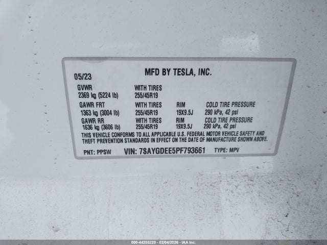 2023 TESLA MODEL Y 7SAYGDEE5PF793661 Photo 8