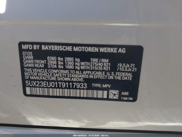 5UX23EU01T9117933 BMW X5 Xdrive40i