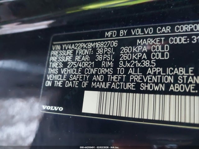 YV4A22PK8M1682706 Volvo Xc90 T6 Momentum 7 Passenger
