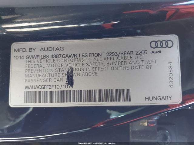 2015 AUDI A3 WAUACGFF2F1071071 Photo 8