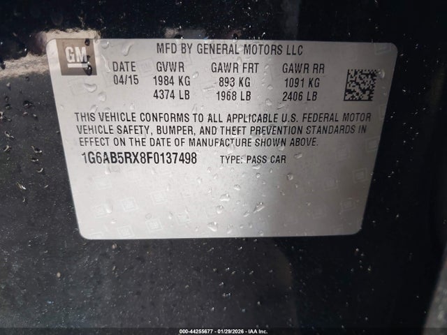 2015 CADILLAC ATS 1G6AB5RX8F0137498 Photo 8