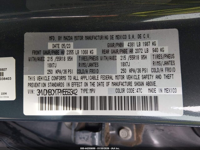 2023 MAZDA CX-30 3MVDMBCM7PM559342 Photo 8