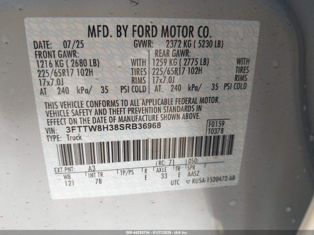 Ford Maverick Xlt 2025 3FTTW8H38SRB36968 Image 9
