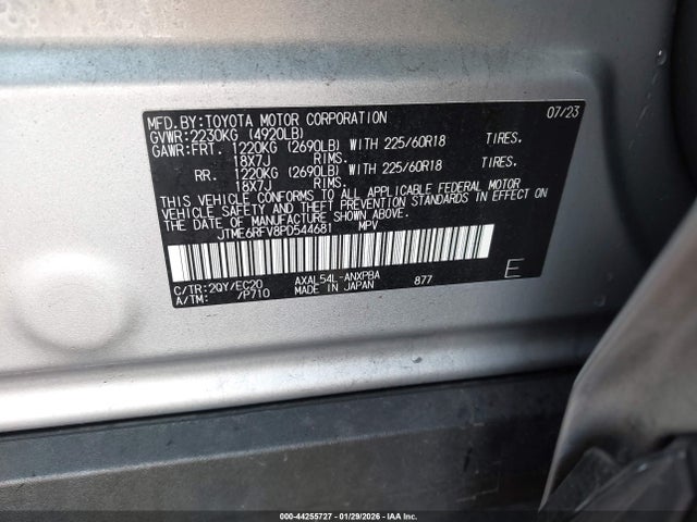 JTME6RFV8PD544681 Toyota Rav4 Hybrid Xse