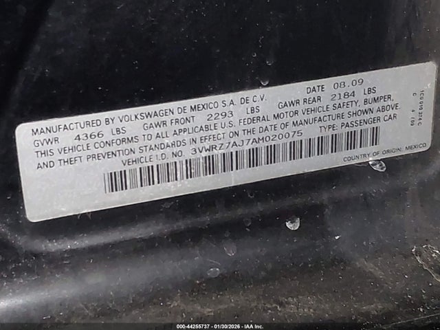 2010 VOLKSWAGEN JETTA 3VWRZ7AJ7AM020075 Photo 8