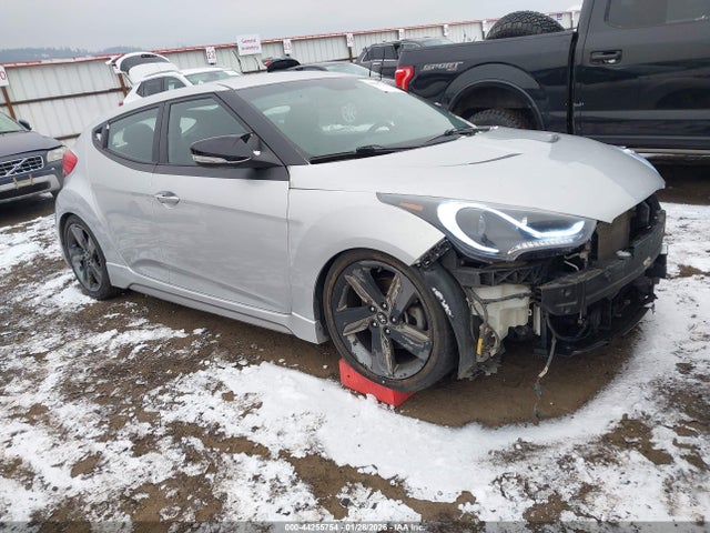 Hyundai Veloster Turbo W/blue 2014 KMHTC6AE1EU192476 zdjęcie główne