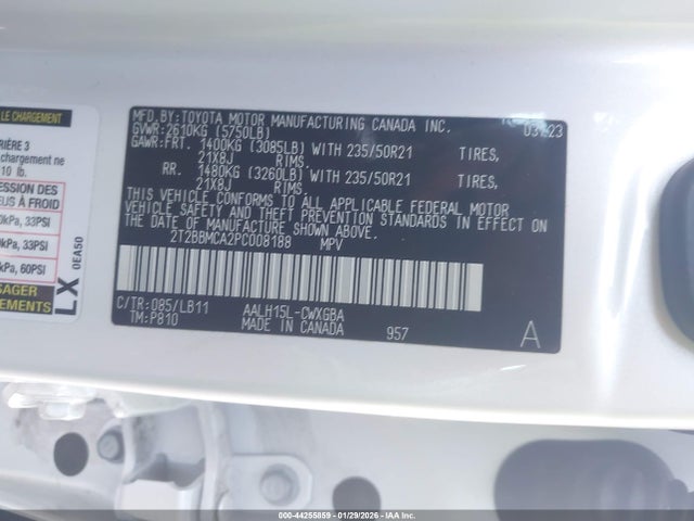 2T2BBMCA2PC008188 Lexus Rx 350h Premium Plus