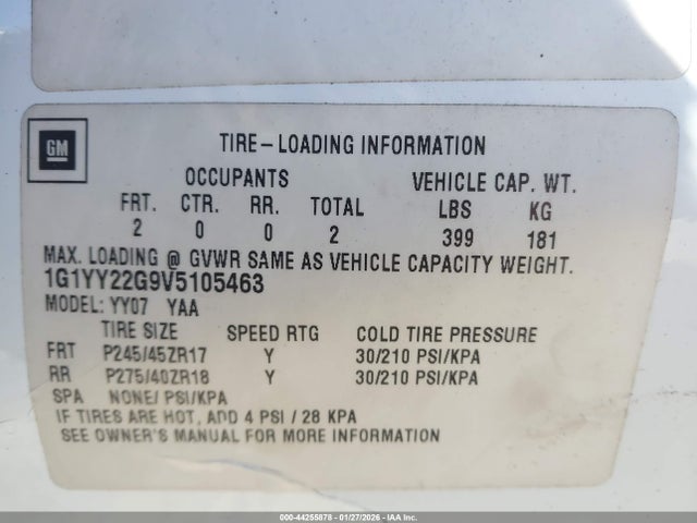 1997 CHEVROLET CORVETTE 1G1YY22G9V5105463 Photo 8