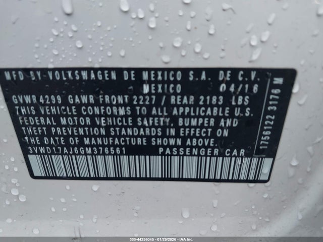 3VWD17AJ6GM376561 Volkswagen Jetta 1.8t Sport