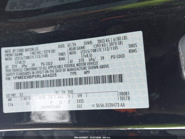 1FMEE9BP5RLA64225 Ford Bronco Badlands