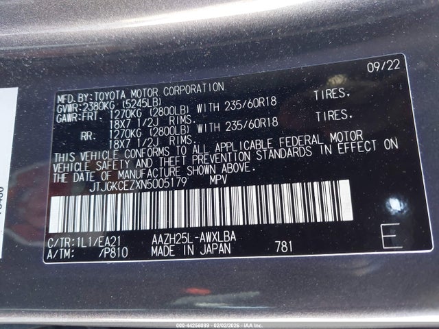 2022 LEXUS NX 350H JTJGKCEZXN5005179 Photo 8