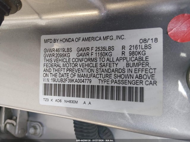 2019 ACURA TLX 19UUB2F39KA004779 Photo 8