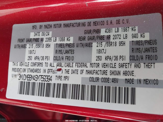 3MVDMBBM4SM759394 Mazda Cx-30 2.5 S Select Sport