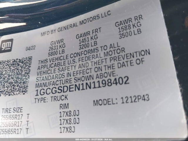 2022 CHEVROLET COLORADO 1GCGSDEN1N1198402 Photo 8