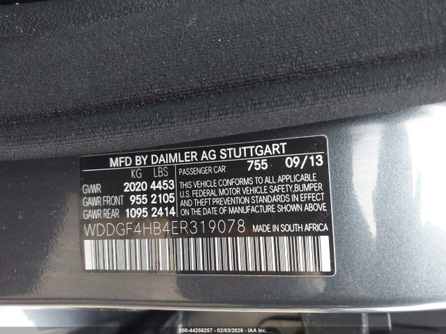 Продажа на аукционе авто 2014 Mercedes-benz C 250 Sport, vin: WDDGF4HB4ER319078, номер лота: 44256257