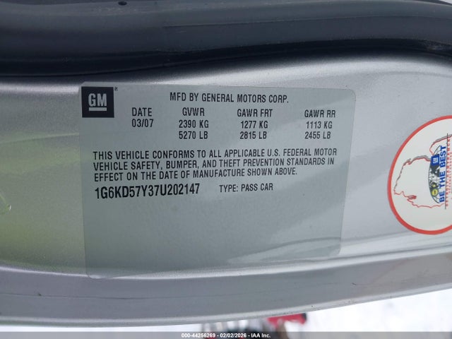 2007 CADILLAC DTS 1G6KD57Y37U202147 Photo 8