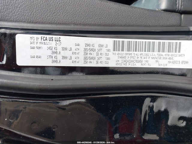 Dodge Durango Gt Rwd 2017 1C4RDHDGXHC783050 Image 9